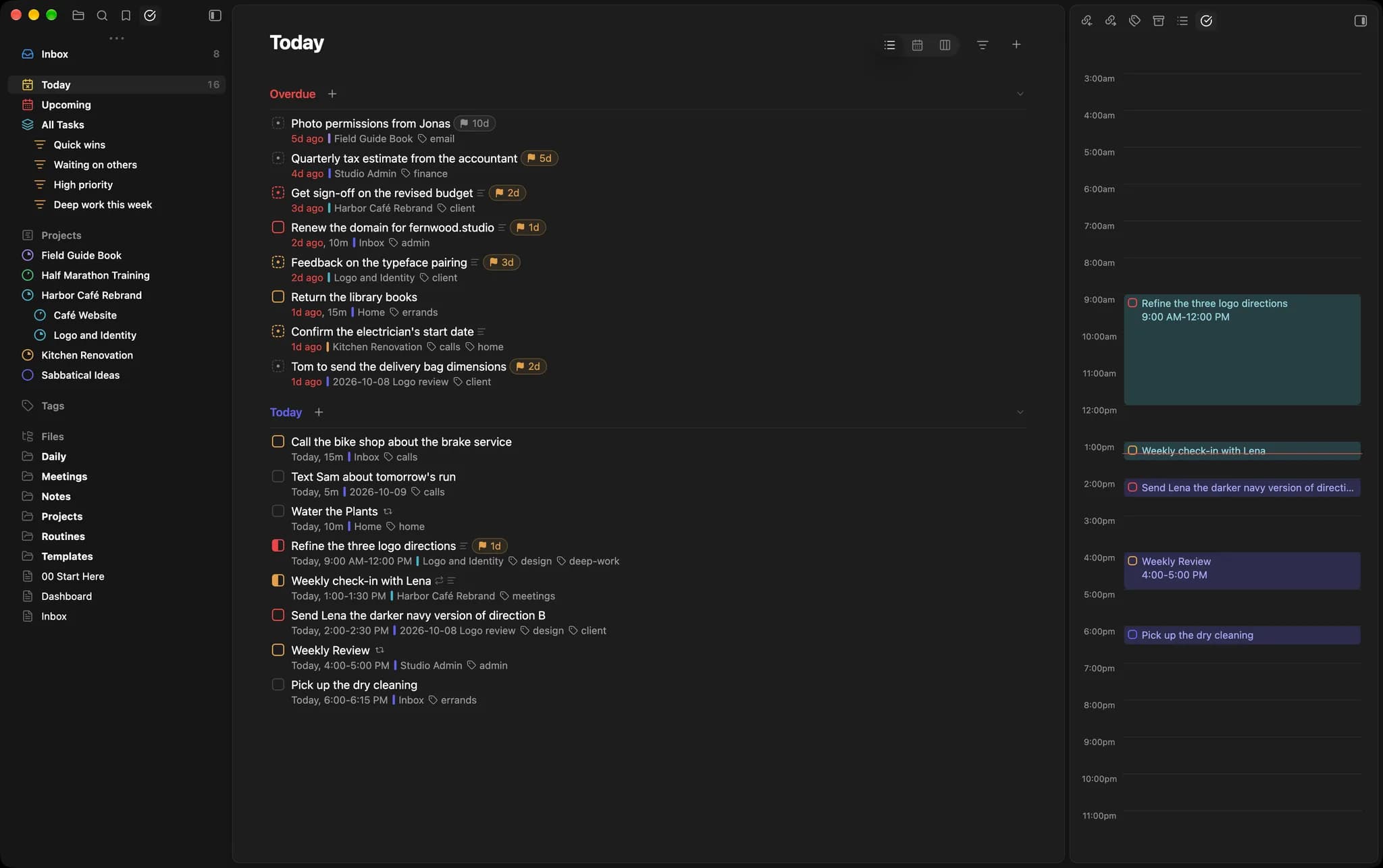 Integrated Task Manager screenshot