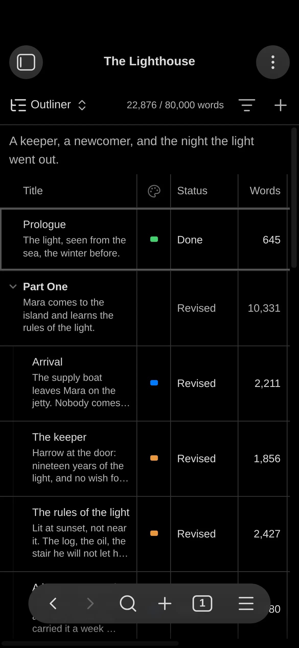 Binders screenshot