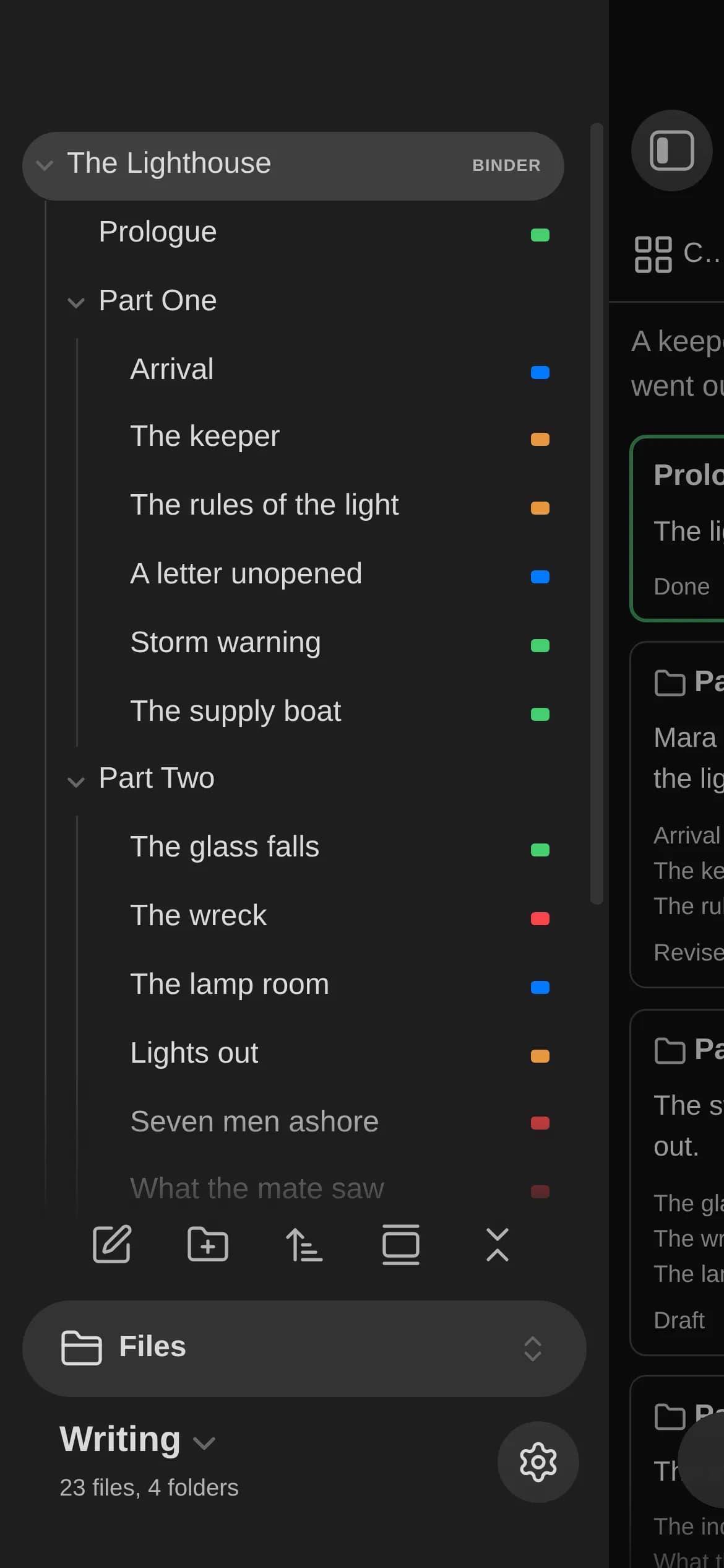 Binders screenshot