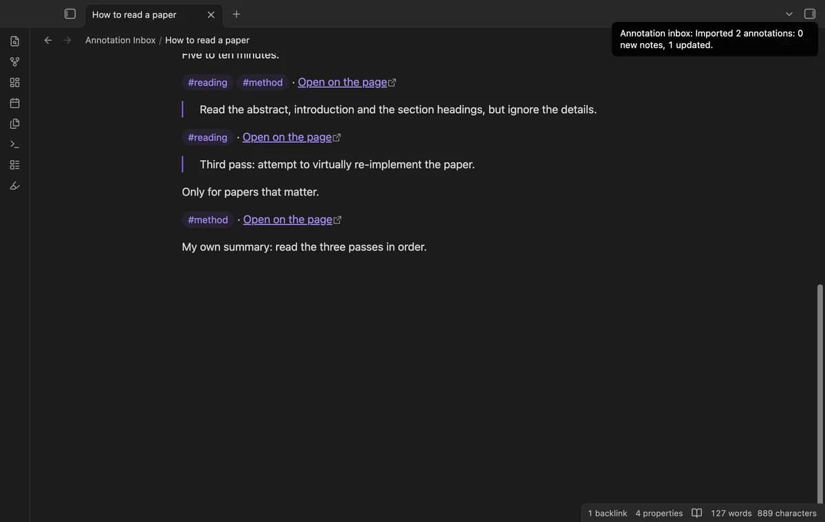 Annotation Inbox screenshot