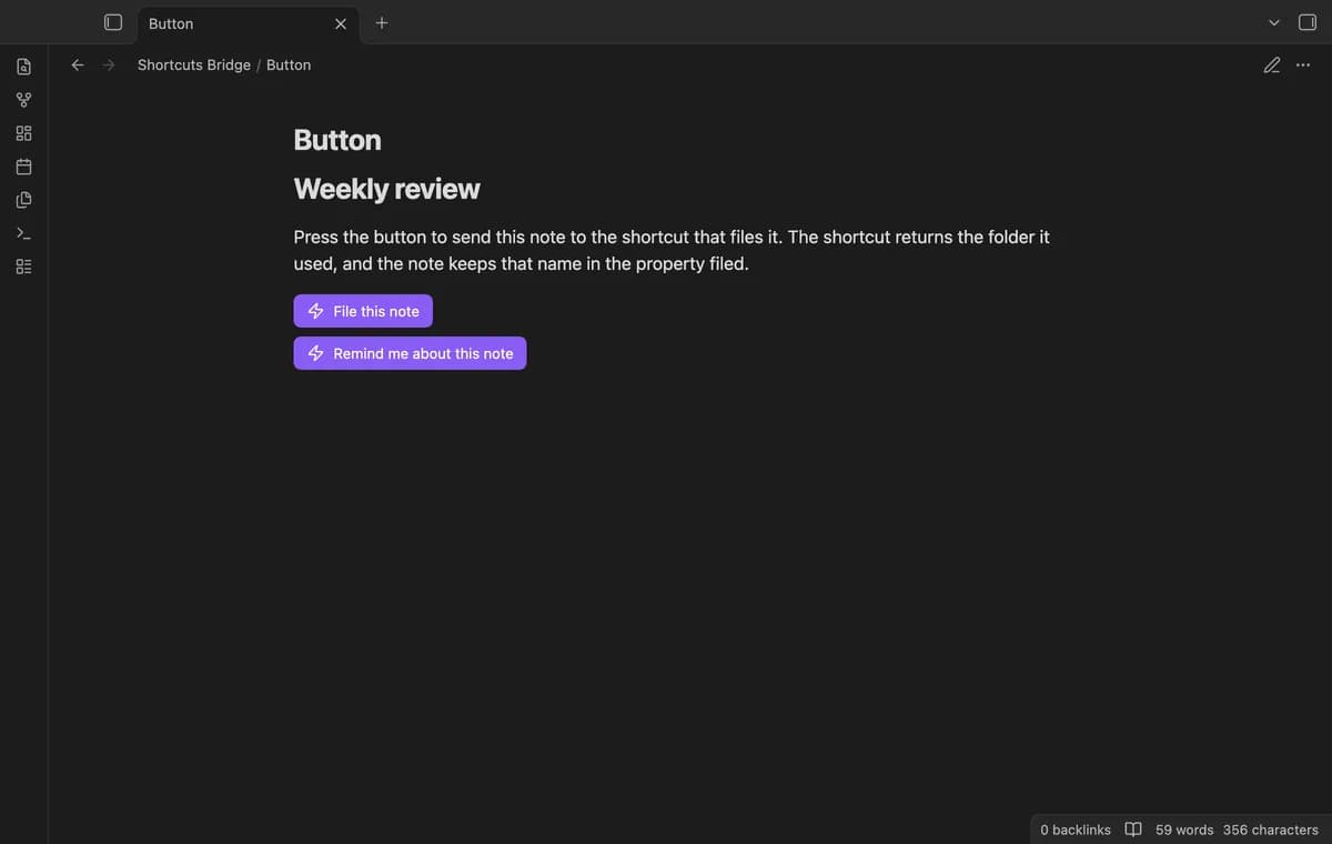 Shortcuts Bridge screenshot