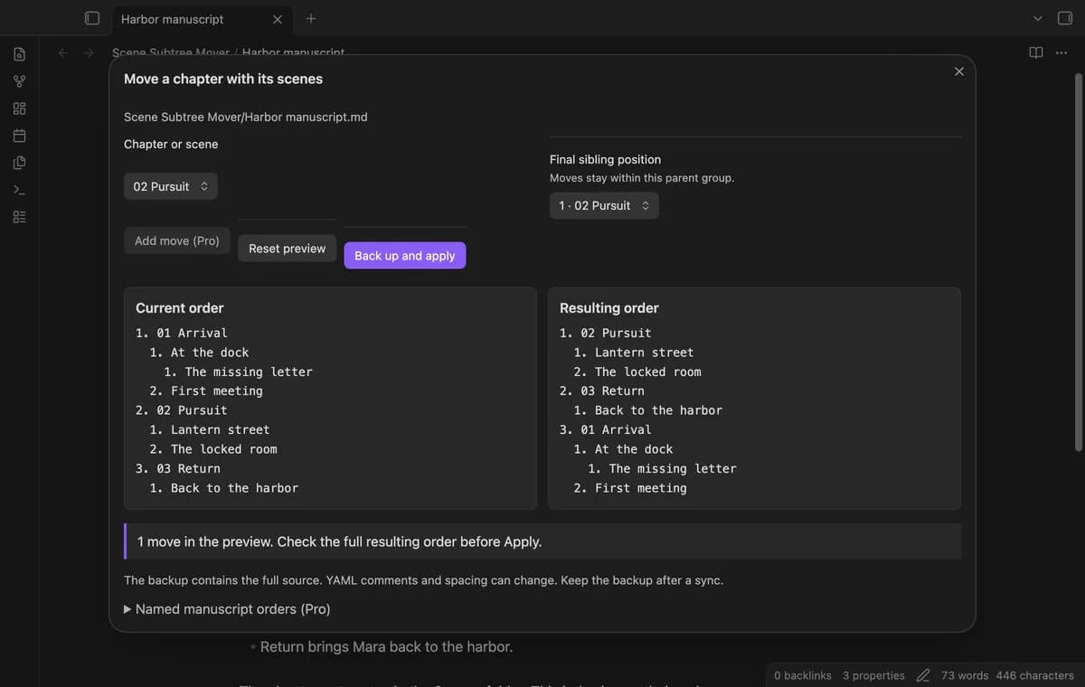 Scene Subtree Mover screenshot