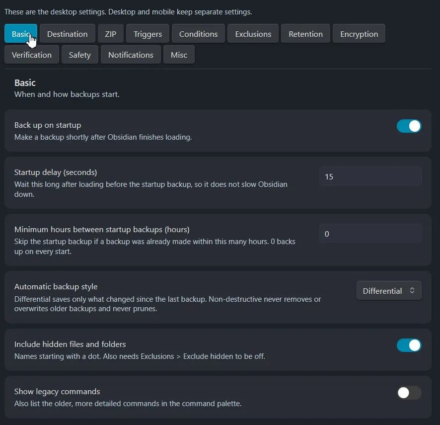 Rewind Vault screenshot