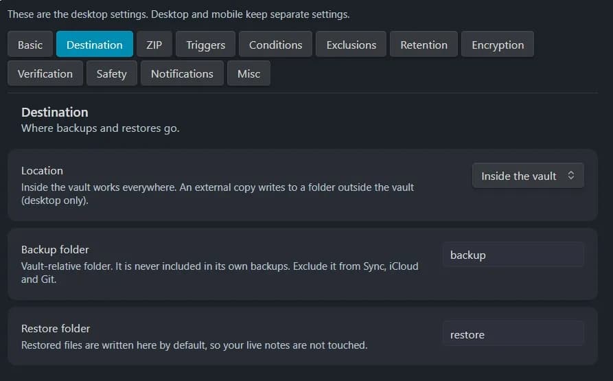Rewind Vault screenshot