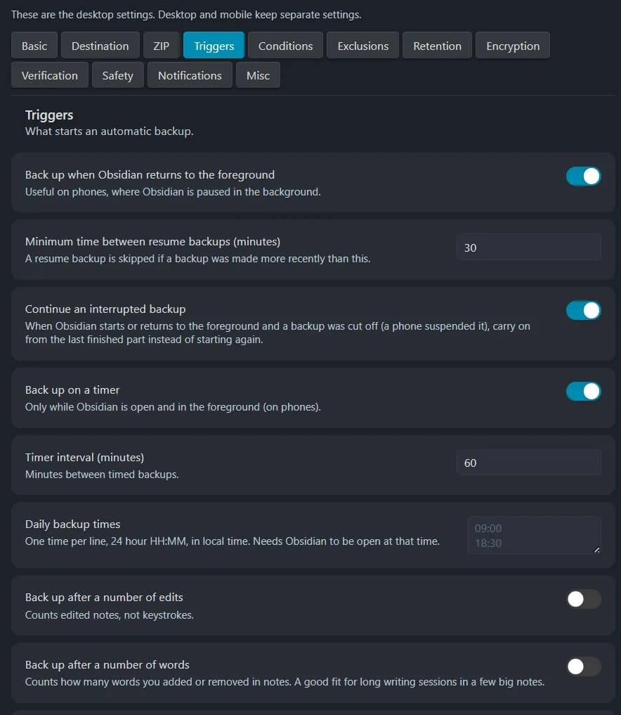 Rewind Vault screenshot