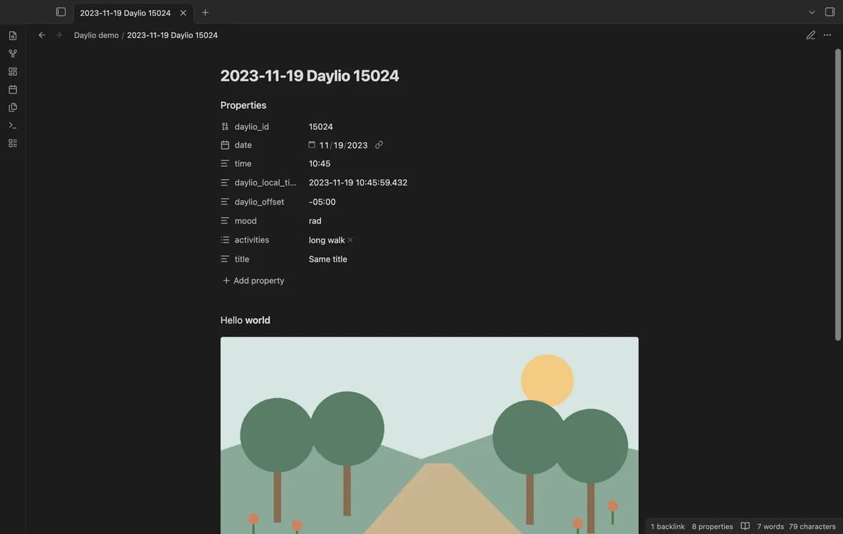 Daylio Backup Import screenshot