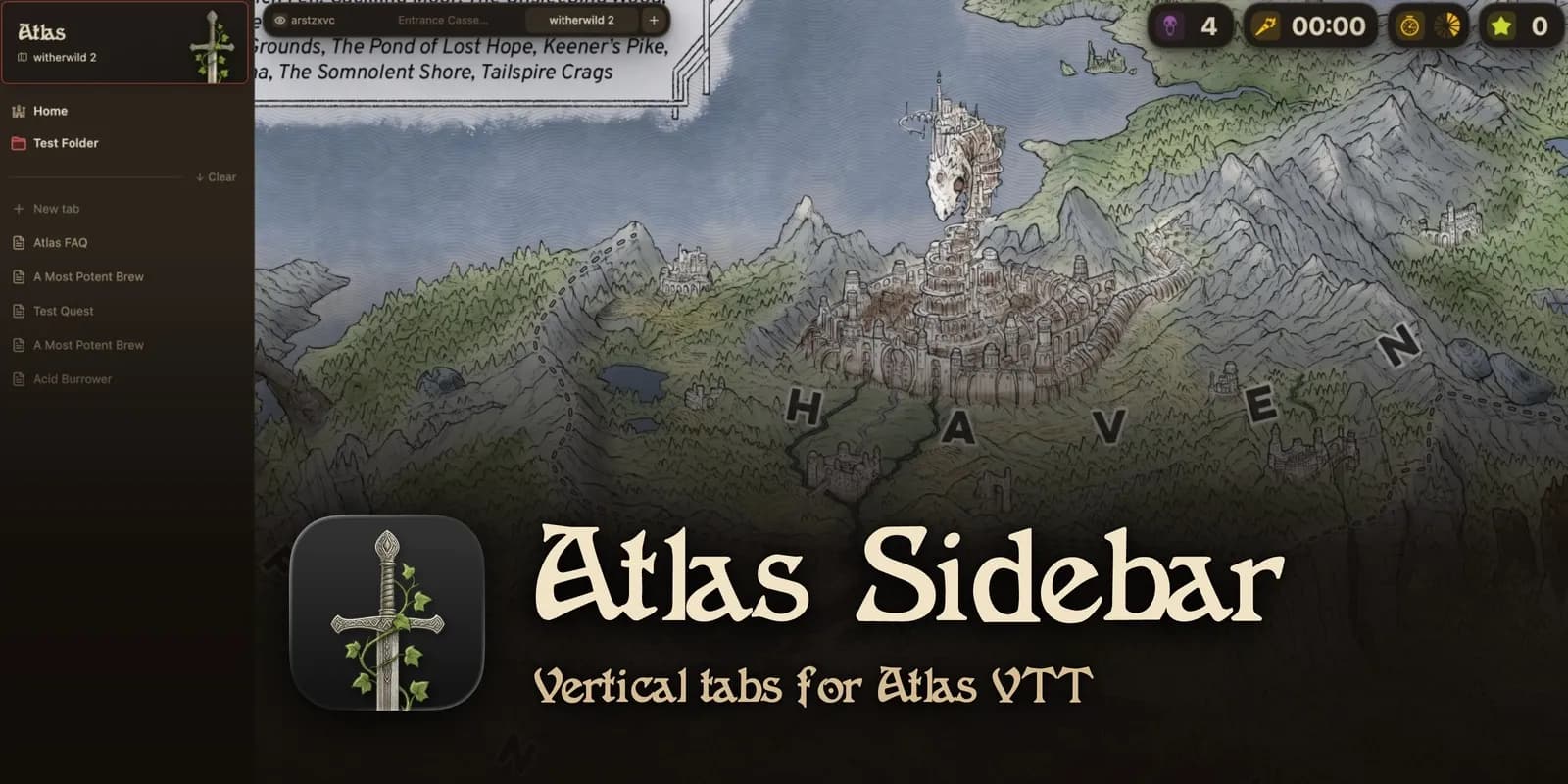 Atlas Sidebar screenshot