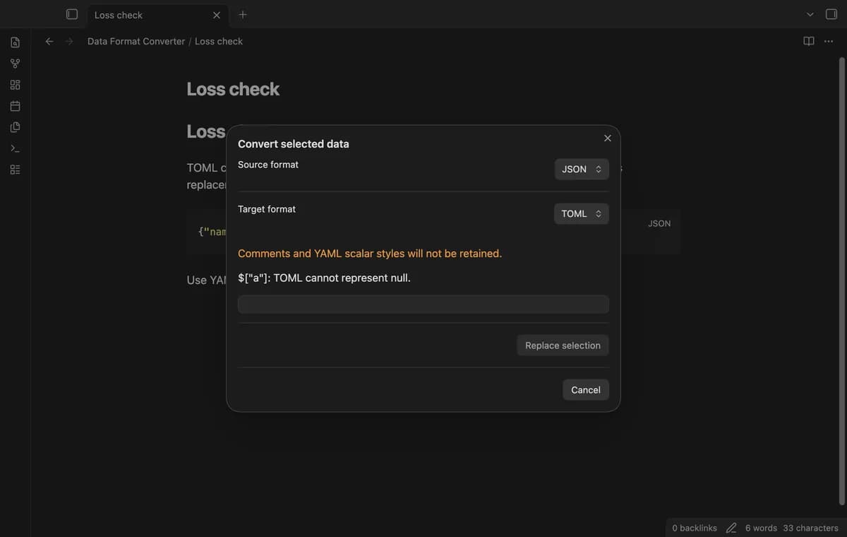 Data Format Converter screenshot