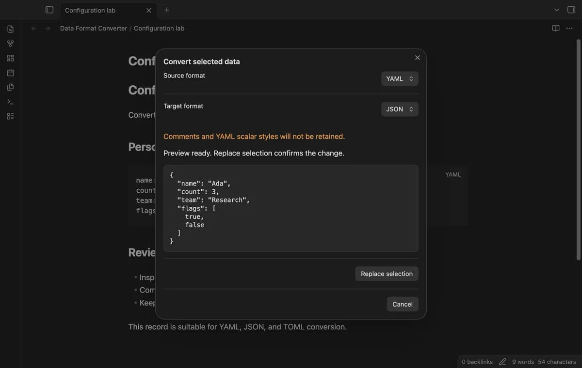 Data Format Converter screenshot