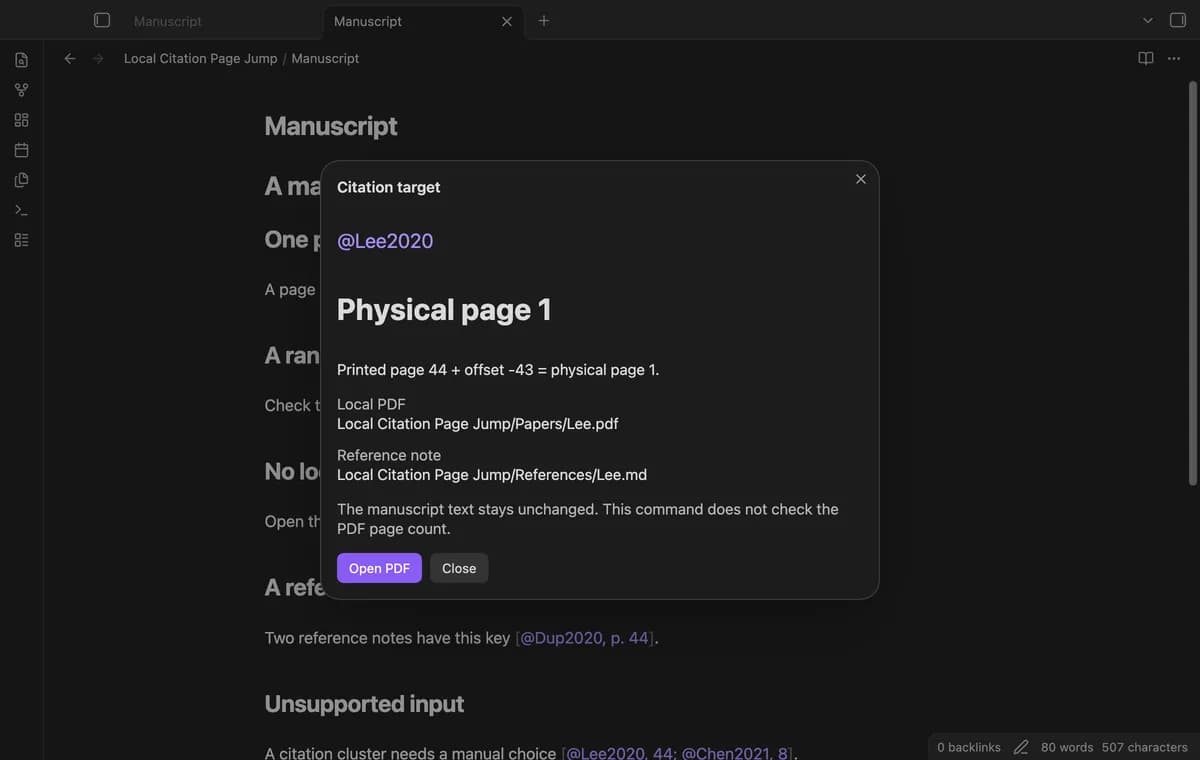 Local Citation Page Jump screenshot