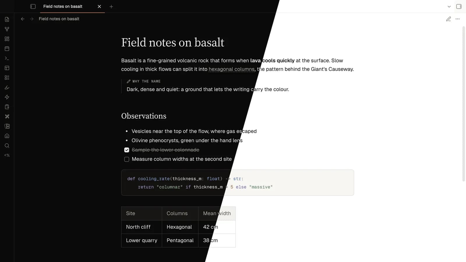 Basalt screenshot