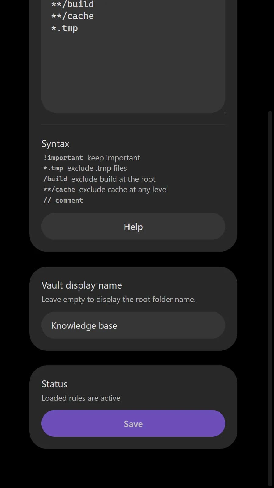 Sieve screenshot