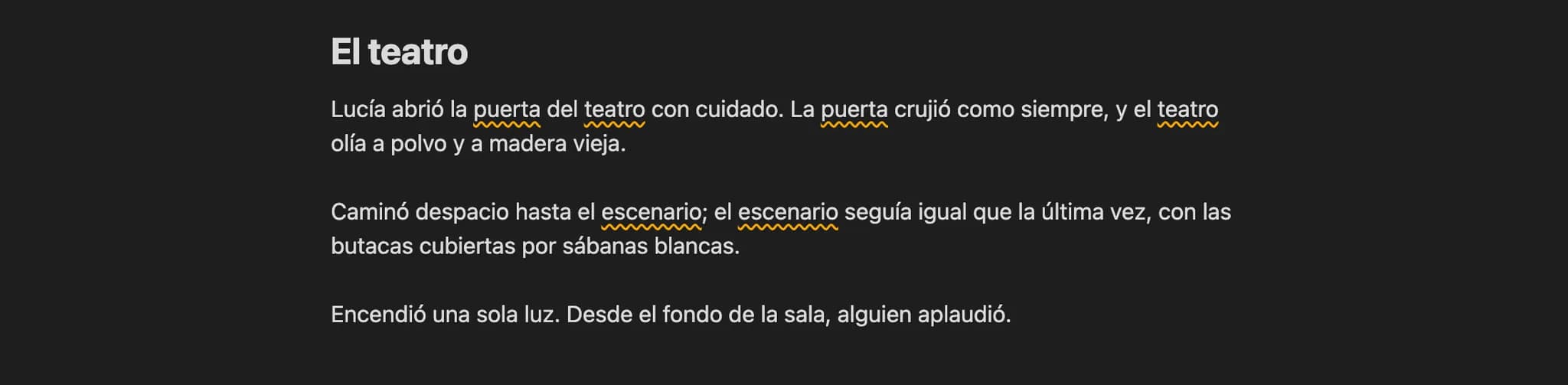 Repeated Words screenshot