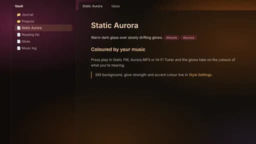 Static Aurora screenshot