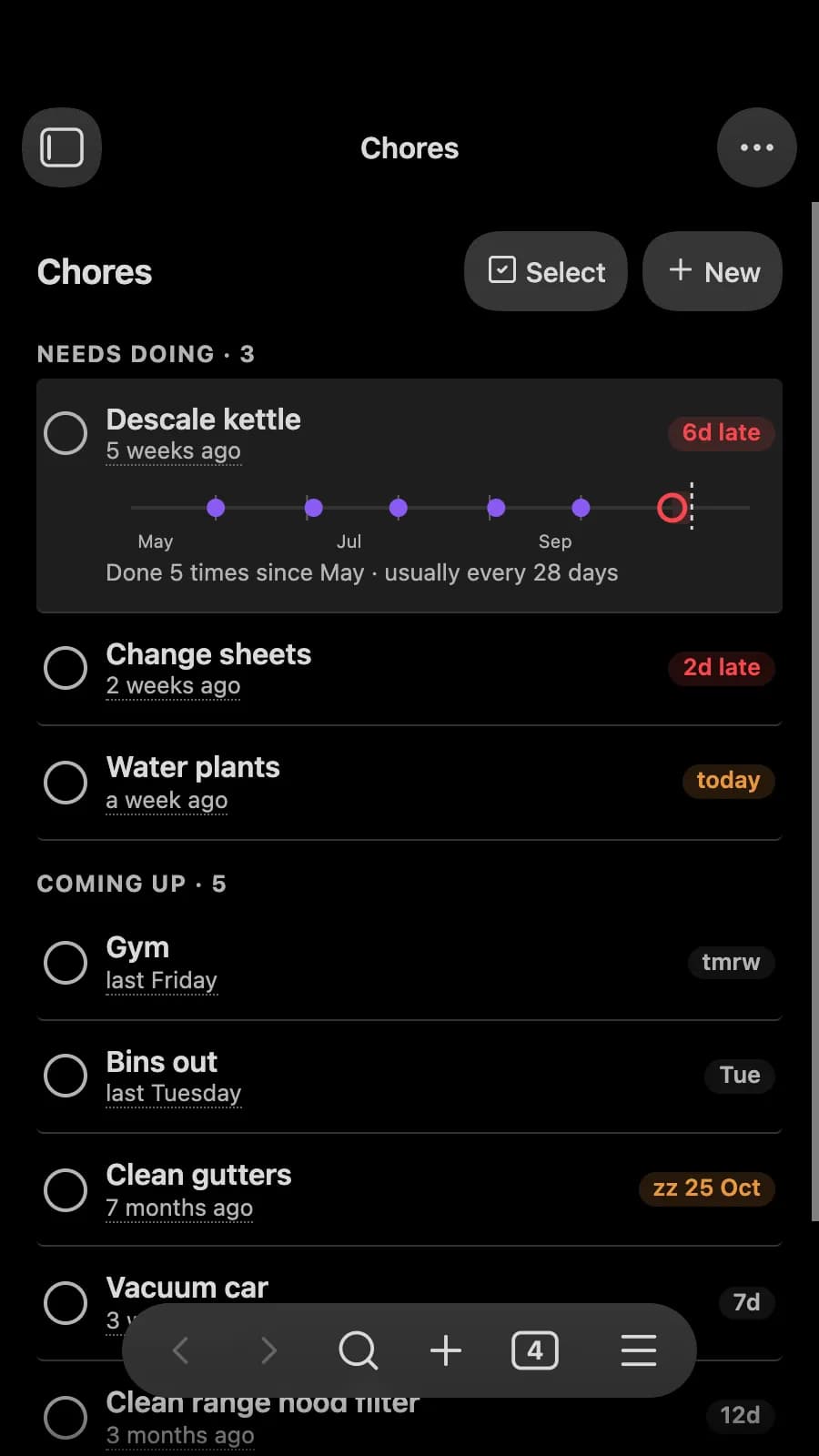 Choreday screenshot
