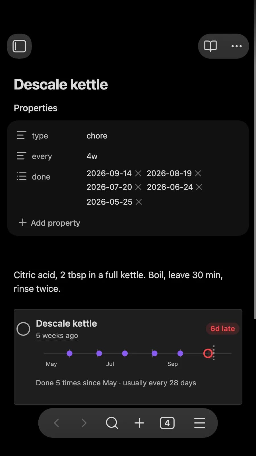 Choreday screenshot