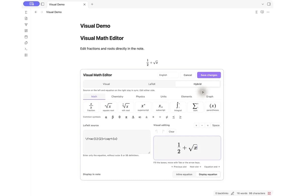 Visual Math screenshot