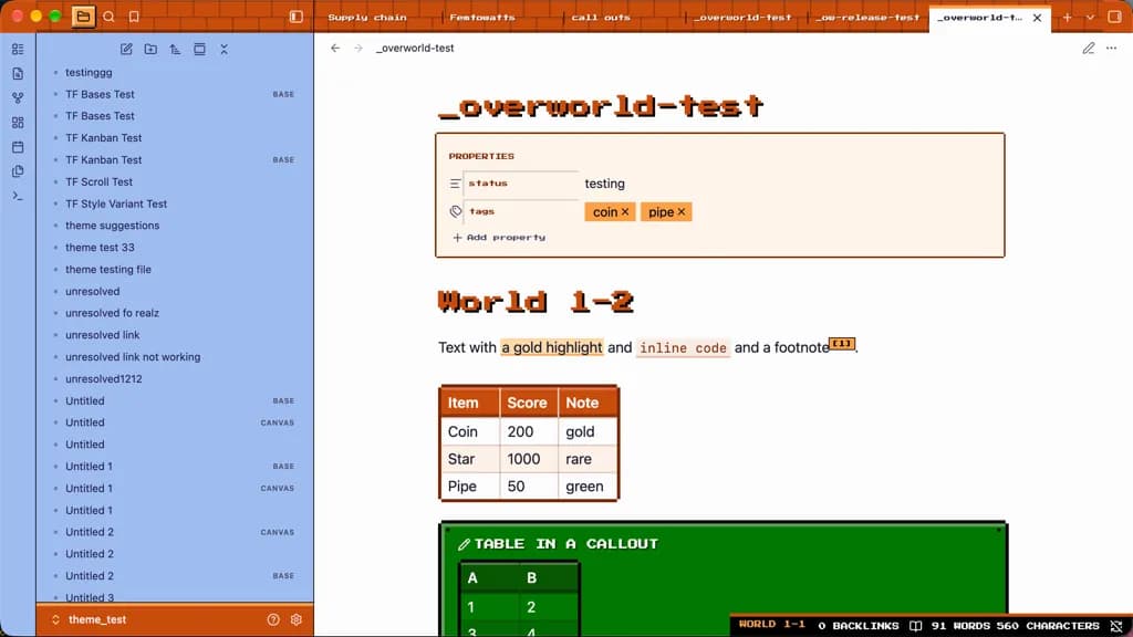 Overworld screenshot