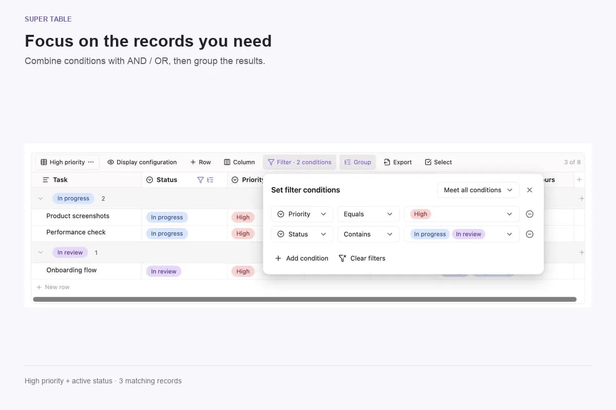 Super Table screenshot