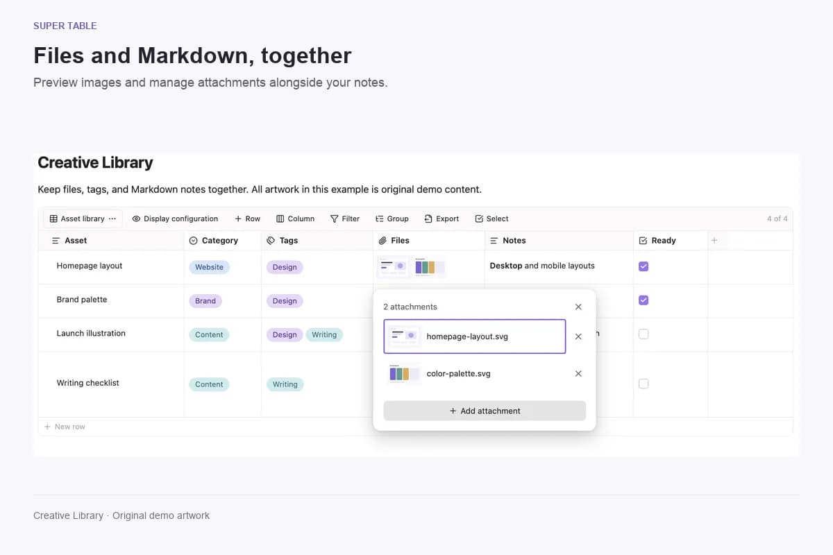 Super Table screenshot