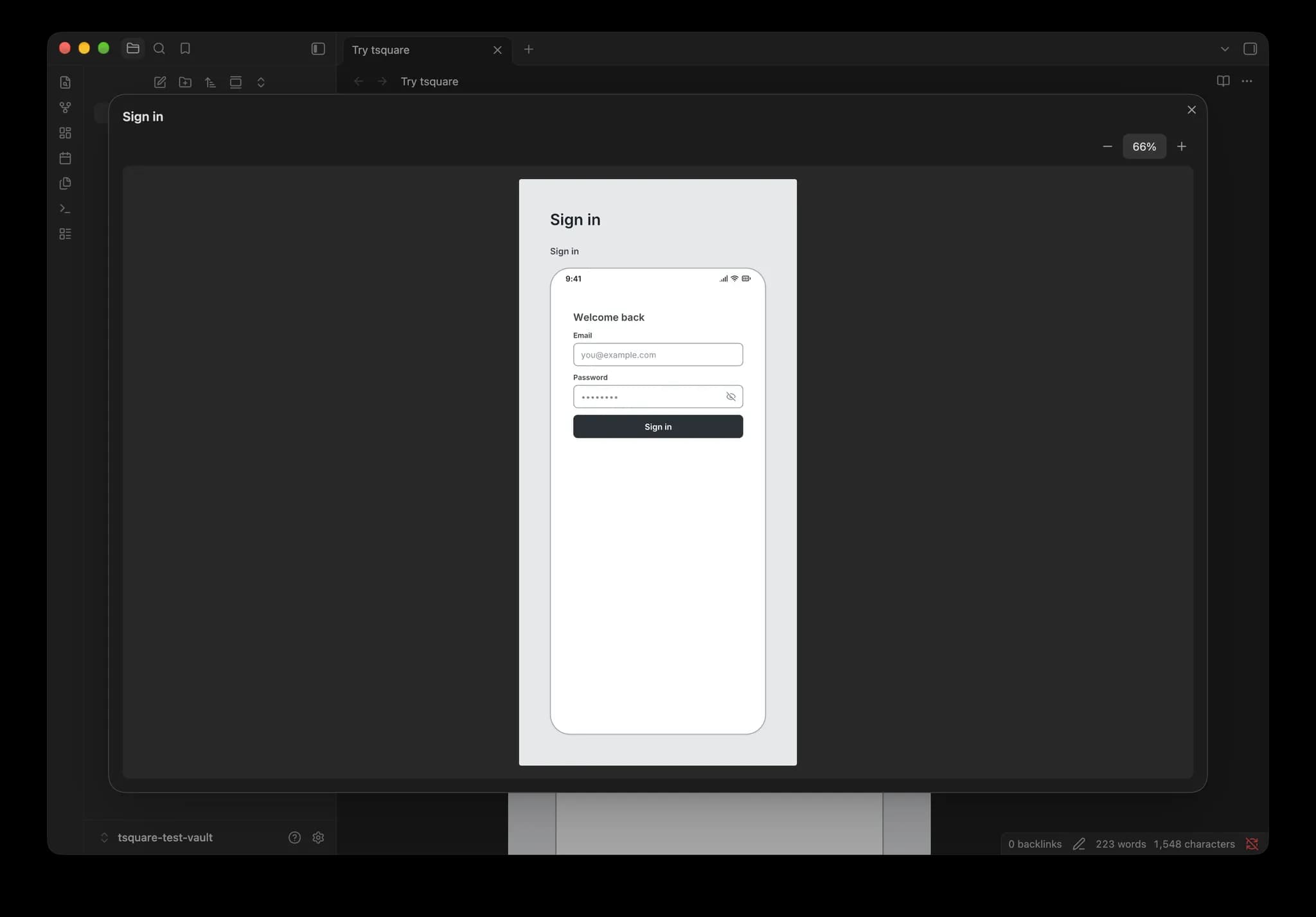 tsquare screenshot
