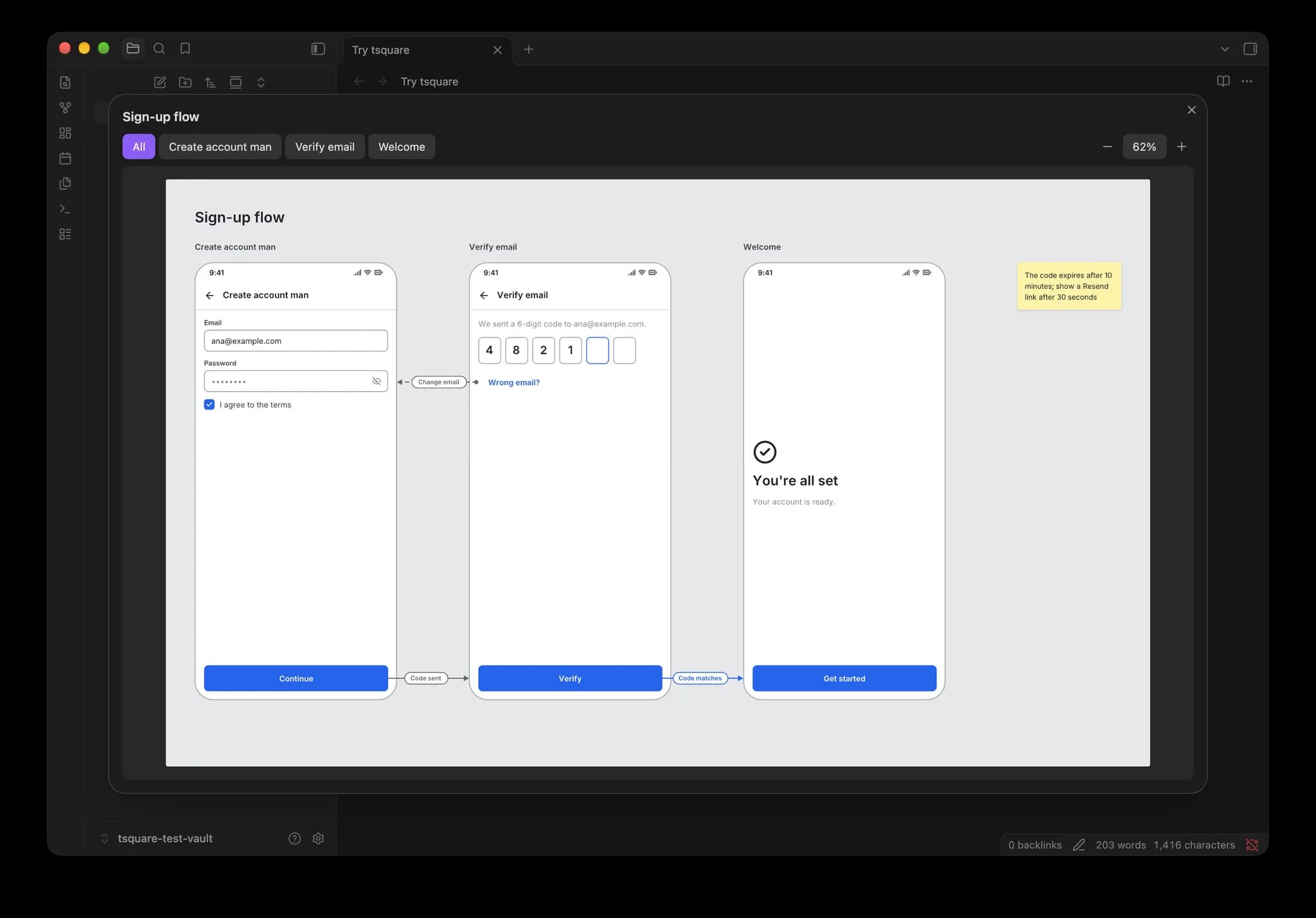 tsquare screenshot