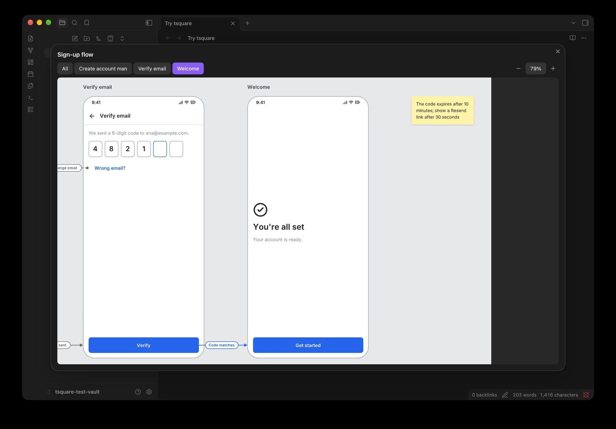 tsquare screenshot