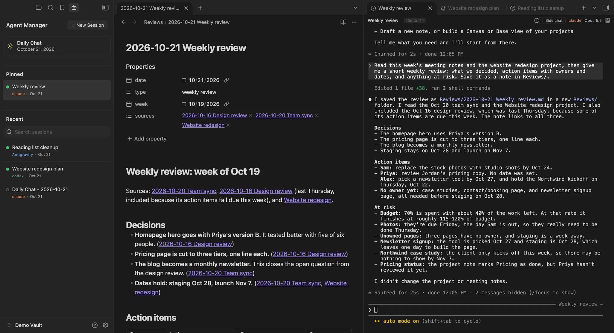 Agent Manager screenshot