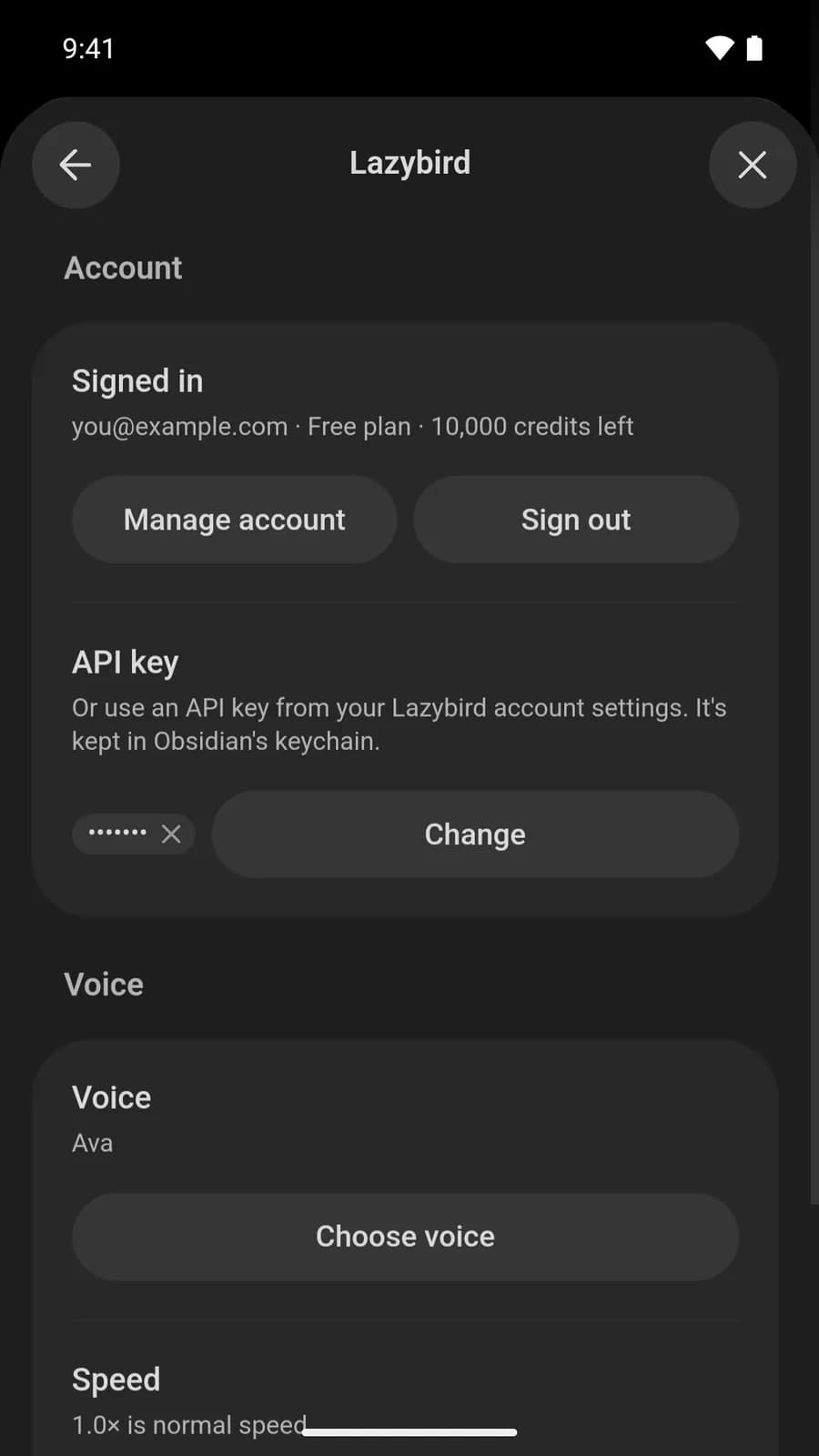 Lazybird screenshot