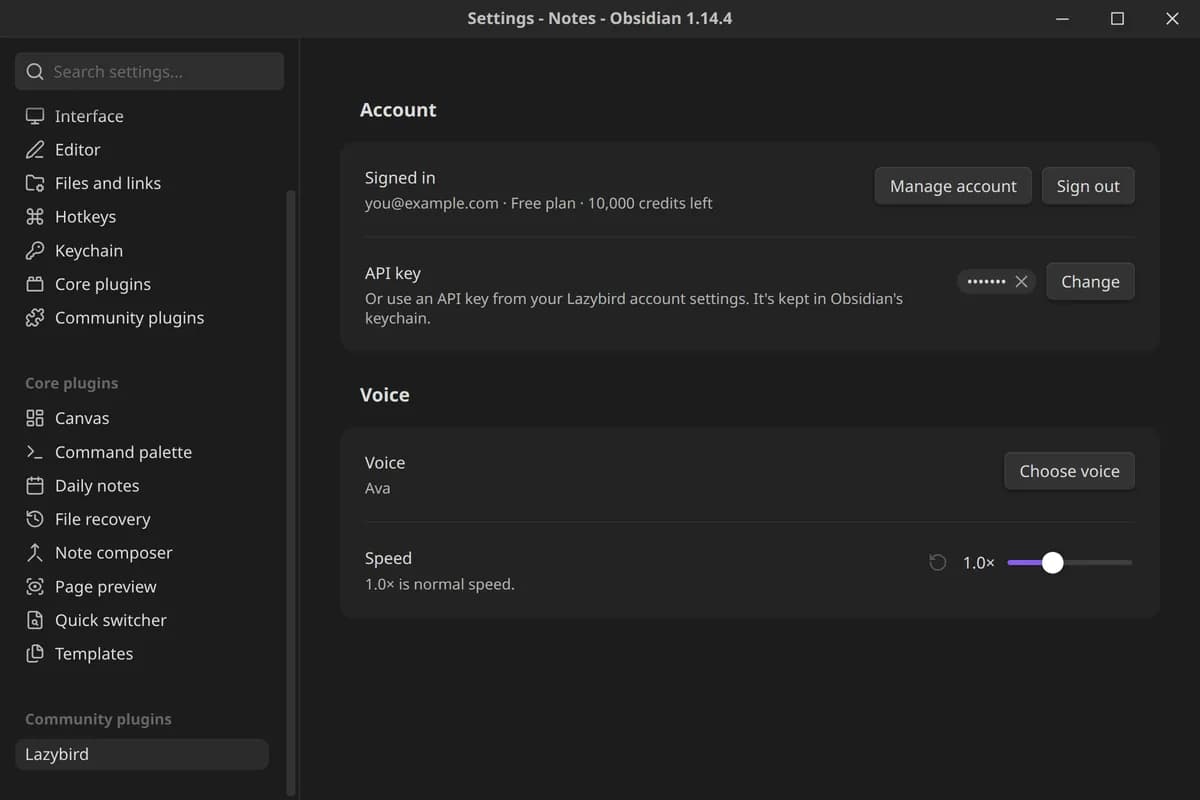 Lazybird screenshot