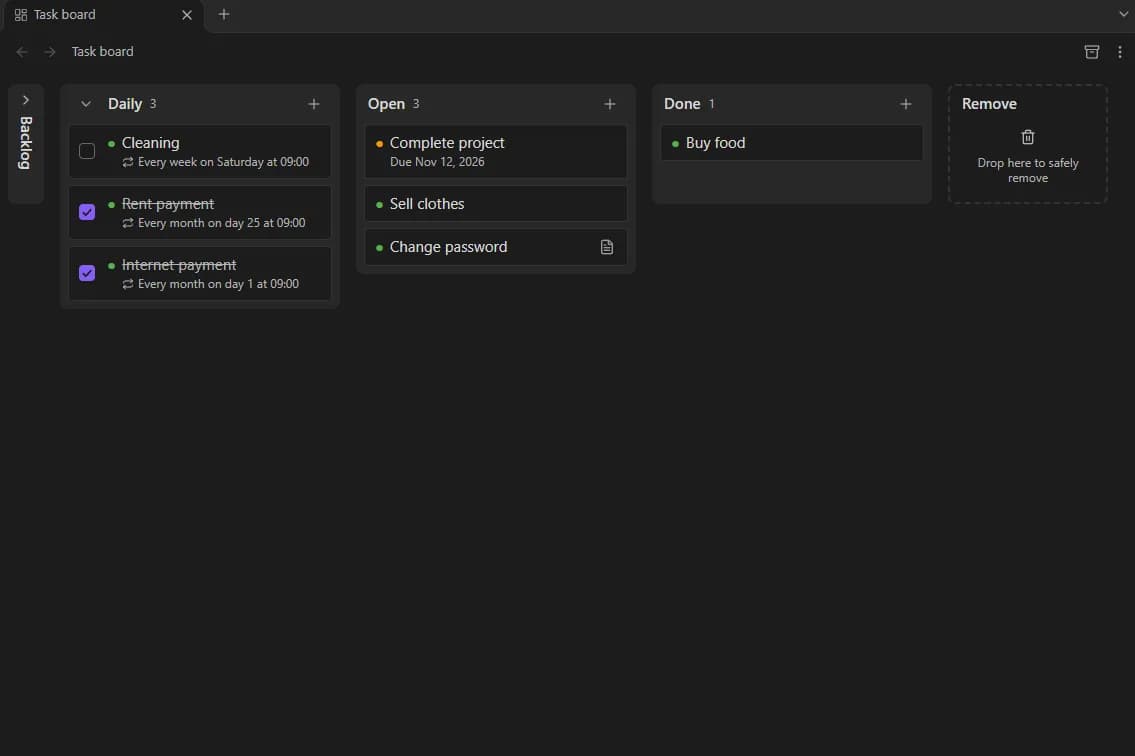 Paranoid Tasks screenshot