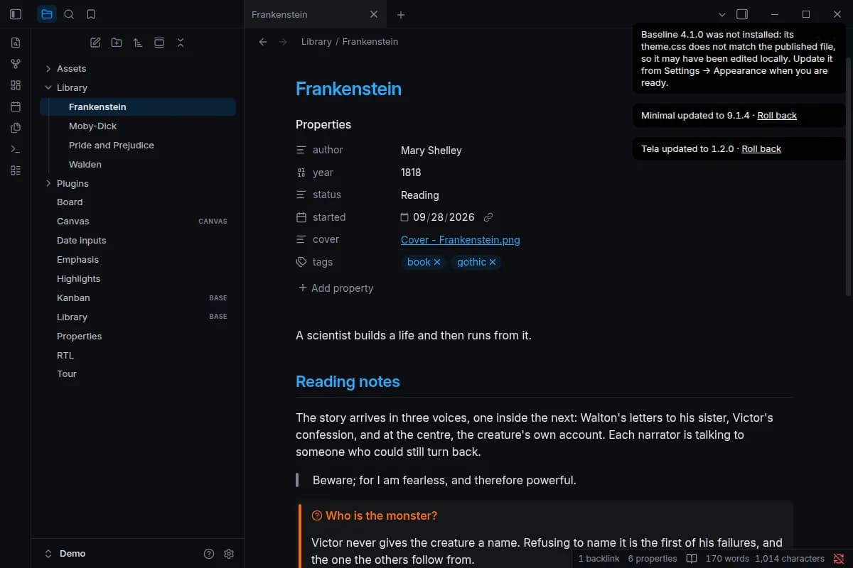 Theme Autoupdater screenshot