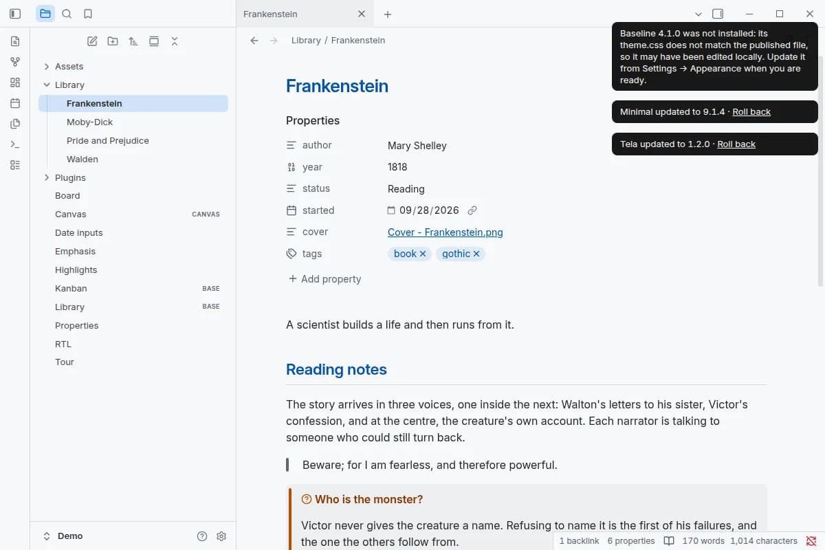 Theme Autoupdater screenshot