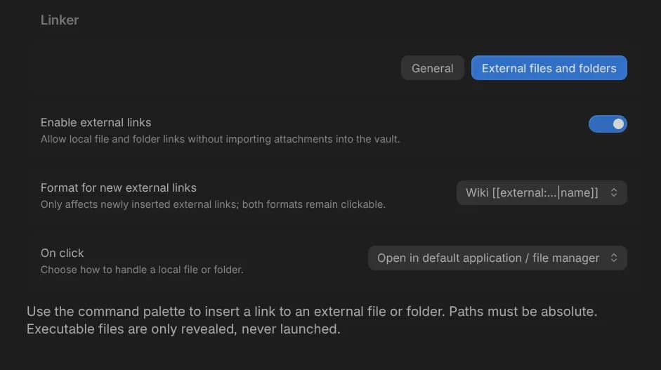 Linker screenshot