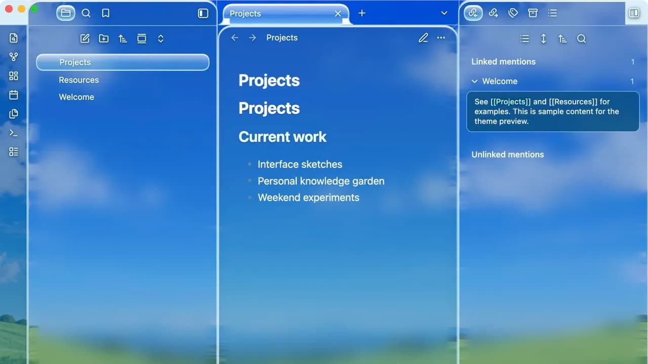 Frutiger screenshot