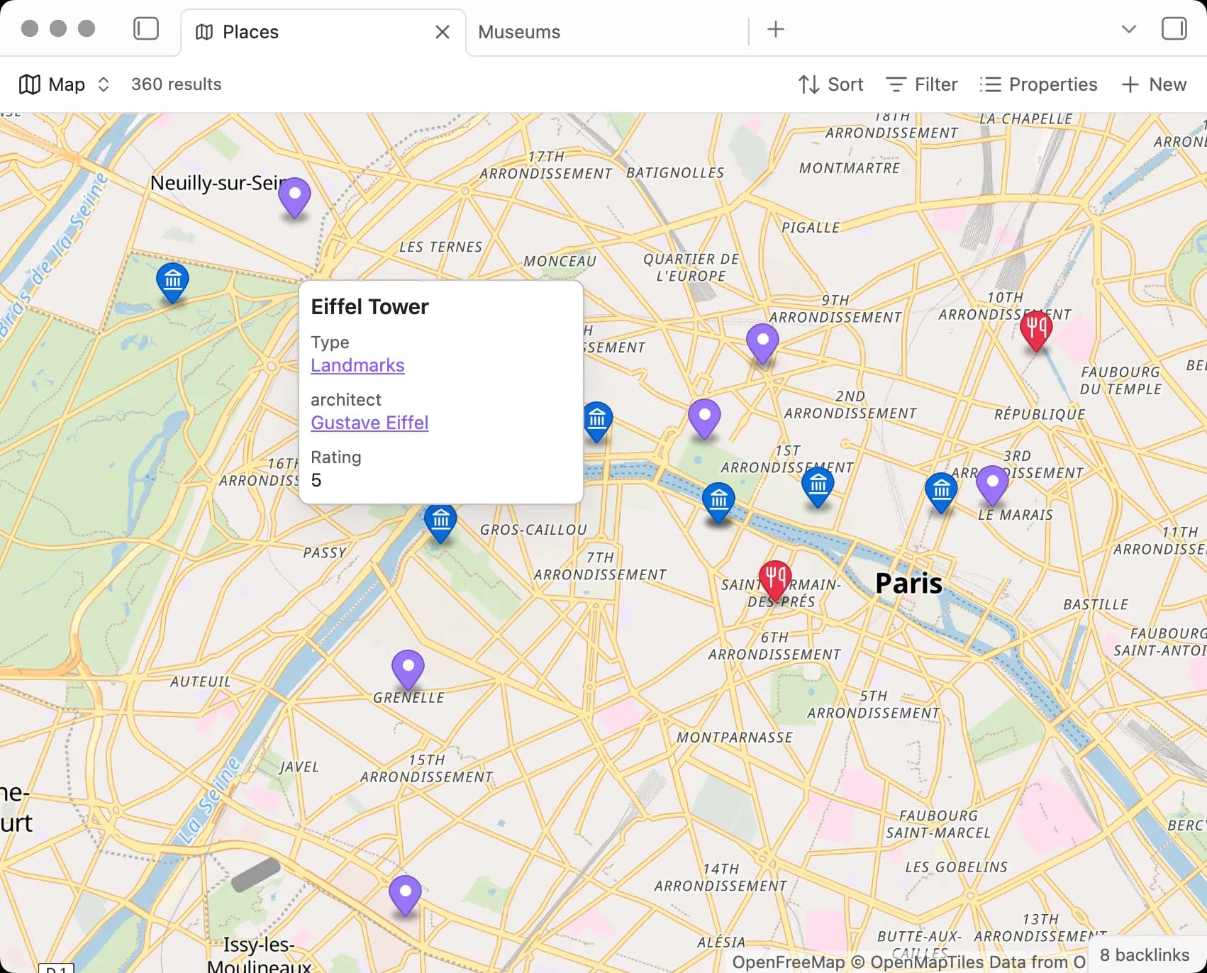 Maps screenshot