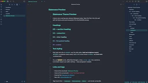 Slatewave screenshot