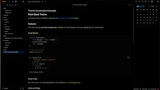 Pitch Black screenshot