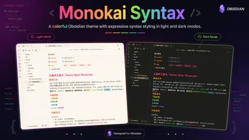 Monokai Syntax - Obsidian Theme