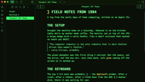 Phosphor CRT screenshot