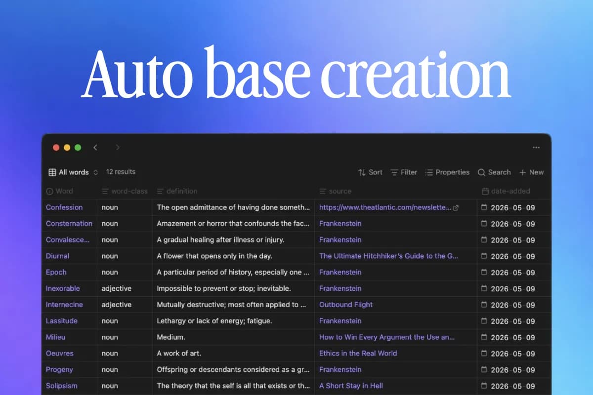 Lexophile - Personal Dictionary screenshot