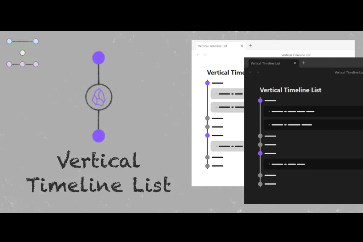 Vertical Timeline List screenshot