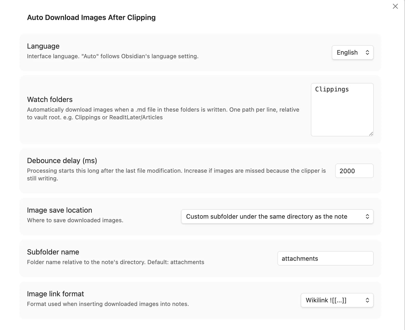 Auto Download Images After Web Clipping screenshot