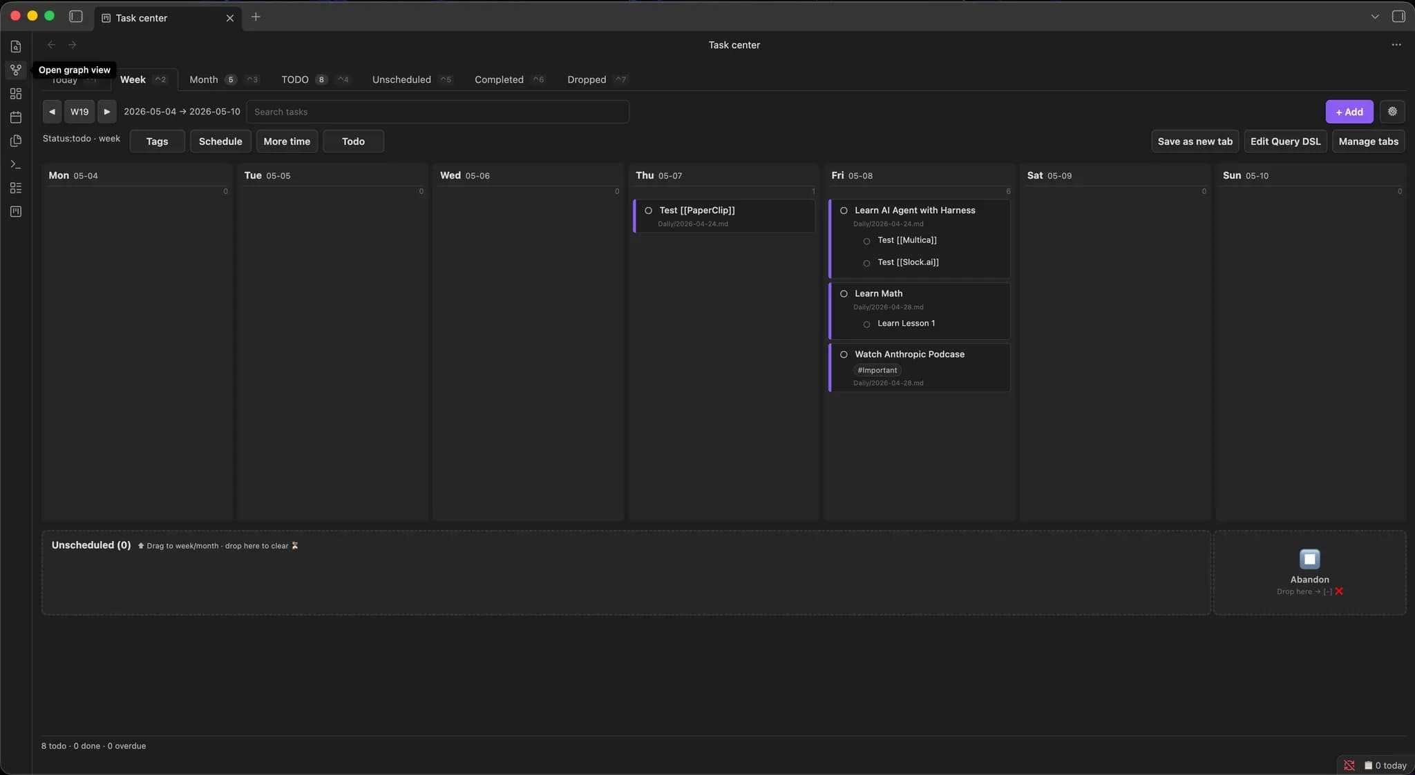 Task Center screenshot