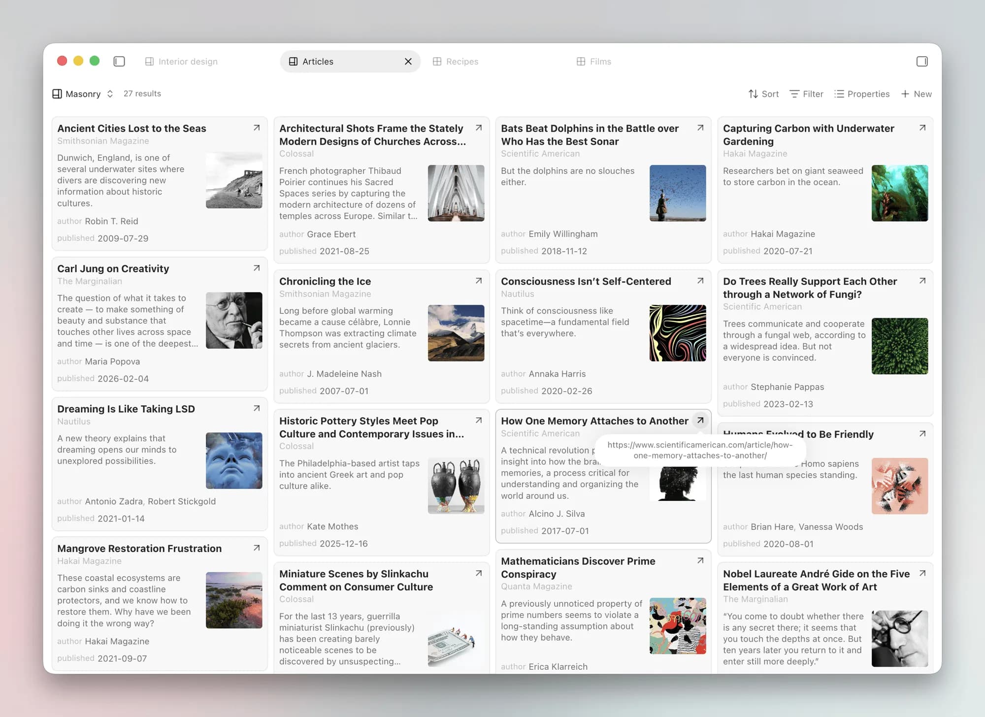 Dynamic Views screenshot