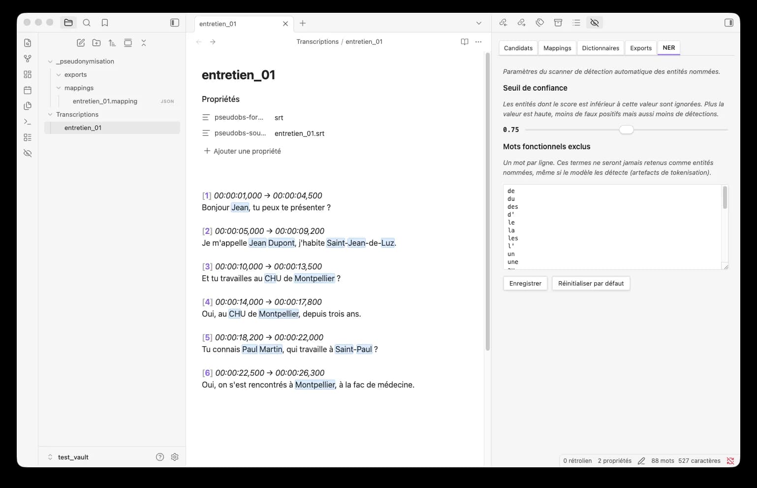 Pseudonymizer Tool screenshot