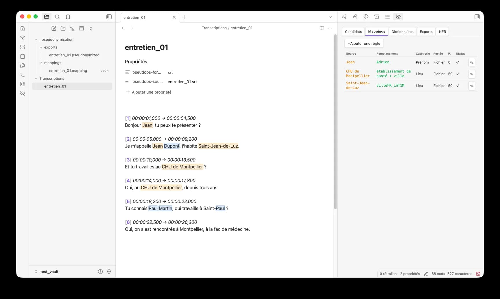 Pseudonymizer Tool screenshot