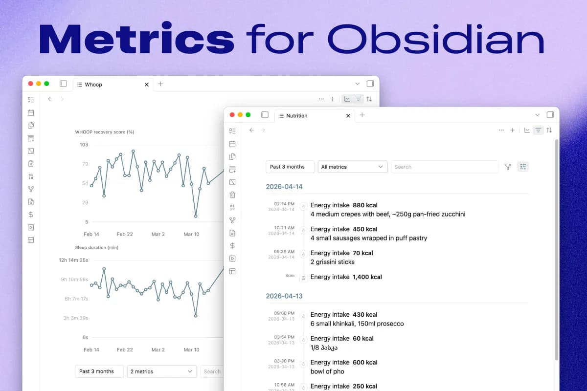 Metrics screenshot