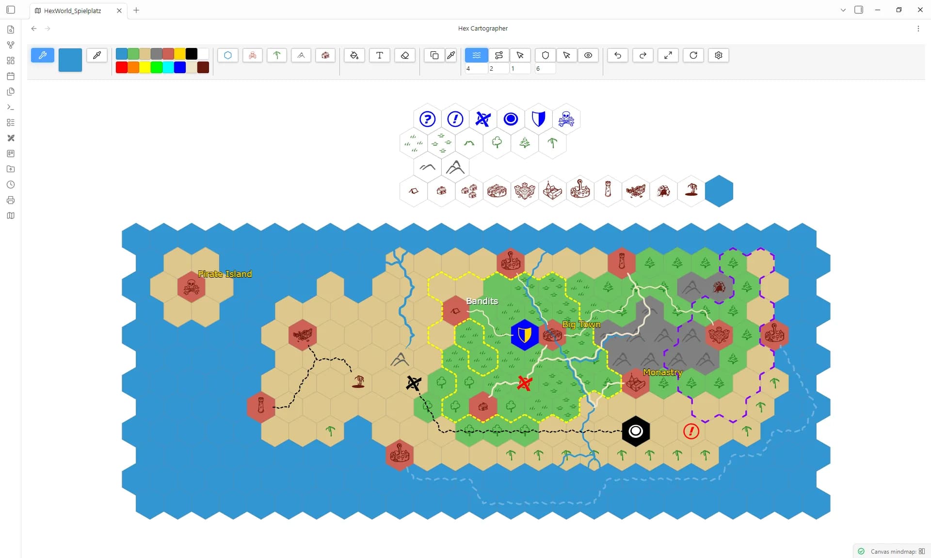 Hex Cartographer screenshot